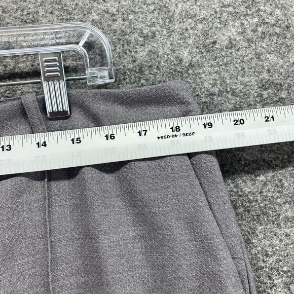 Cato Dress Pants Women 14 Gray High Rise Pleated Contemporary Rayon Pockets - Picture 5 of 10